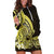 Yellow Polynesia Easter Day Hoodie Dress Eggs With Bunny Polynesian Pattern