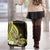 Yellow Polynesia Easter Day Luggage Cover Eggs With Bunny Polynesian Pattern