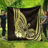 Yellow Polynesia Easter Day Quilt Eggs With Bunny Polynesian Pattern LT14 - Polynesian Pride