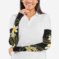 Polynesia Tattoo With Plumeria Arm Sleeves Elegant Vibes