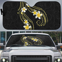 Polynesia Tattoo With Plumeria Auto Sun Shade Elegant Vibes