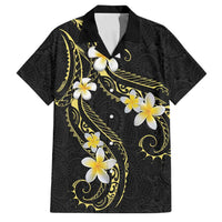 Polynesia Tattoo With Plumeria Family Matching Off Shoulder Maxi Dress and Hawaiian Shirt Elegant Vibes
