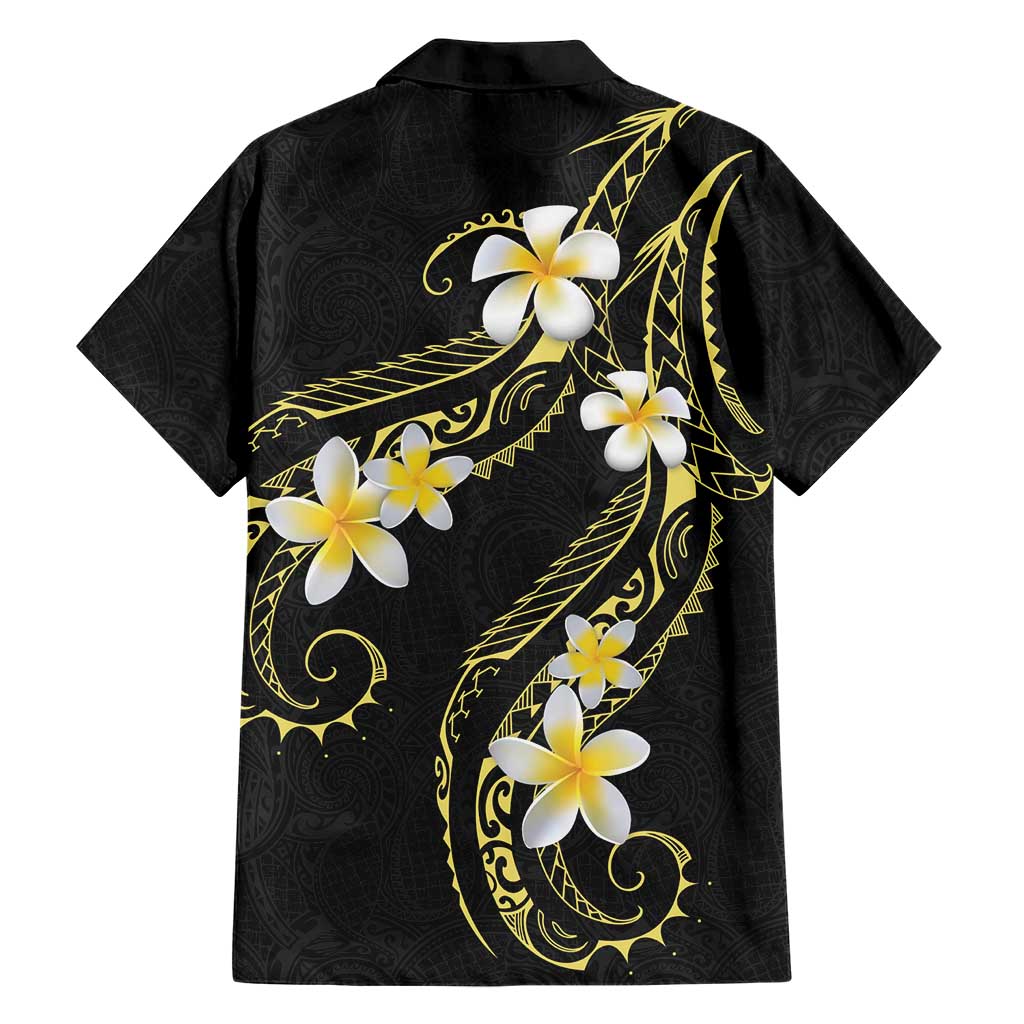 Polynesia Tattoo With Plumeria Family Matching Off Shoulder Maxi Dress and Hawaiian Shirt Elegant Vibes