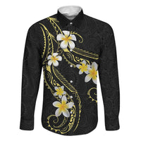 Polynesia Tattoo With Plumeria Family Matching Off Shoulder Maxi Dress and Hawaiian Shirt Elegant Vibes