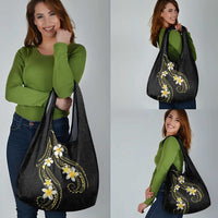 Polynesia Tattoo With Plumeria Grocery Bag Elegant Vibes