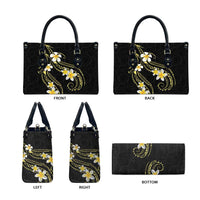 Polynesia Tattoo With Plumeria Leather Bag Elegant Vibes
