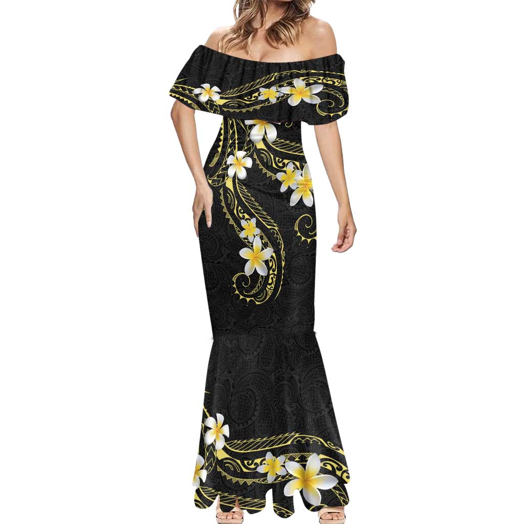 Polynesia Tattoo With Plumeria Mermaid Dress Elegant Vibes
