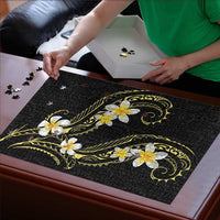 Polynesia Tattoo With Plumeria Puzzle Elegant Vibes