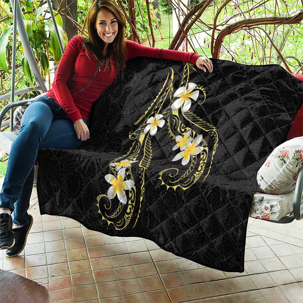 Polynesia Tattoo With Plumeria Quilt Elegant Vibes