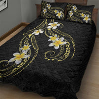 Polynesia Tattoo With Plumeria Quilt Bed Set Elegant Vibes