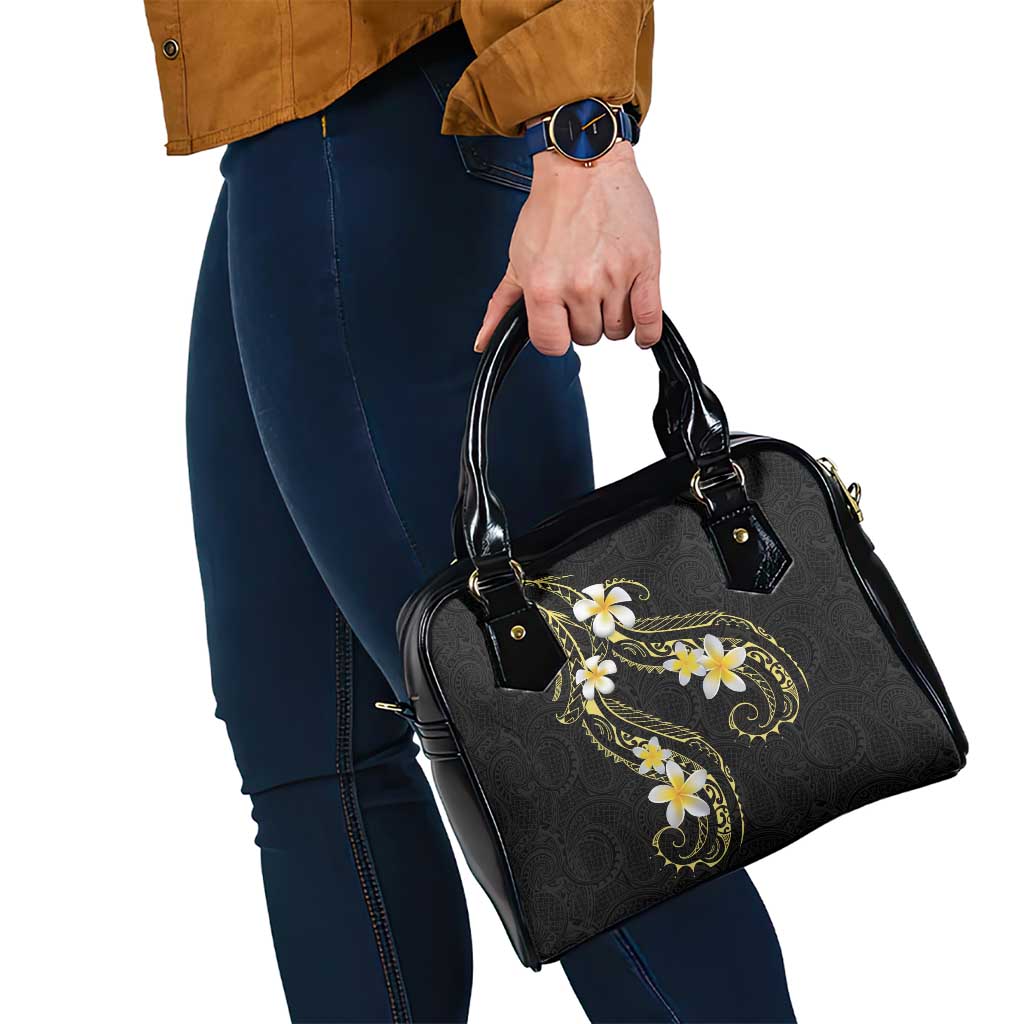 Polynesia Tattoo With Plumeria Shoulder Handbag Elegant Vibes