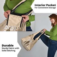 Tonga Father's Day Grocery Bag Best Dad Ever Tongan Ngatu Pattern - Beige