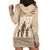 Tonga Father's Day Hoodie Dress Best Dad Ever Tongan Ngatu Pattern - Beige