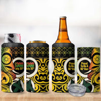 Vanuatu 1980 4 in 1 Can Cooler Tumbler Ni-Van Tamtam Sand Drawing Pattern