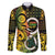 Vanuatu 1980 Family Matching Long Sleeve Bodycon Dress and Hawaiian Shirt Ni-Van Tamtam Sand Drawing Pattern