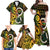 Vanuatu 1980 Family Matching Off Shoulder Maxi Dress and Hawaiian Shirt Ni-Van Tamtam Sand Drawing Pattern
