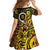 Vanuatu 1980 Family Matching Off Shoulder Short Dress and Hawaiian Shirt Ni-Van Tamtam Sand Drawing Pattern