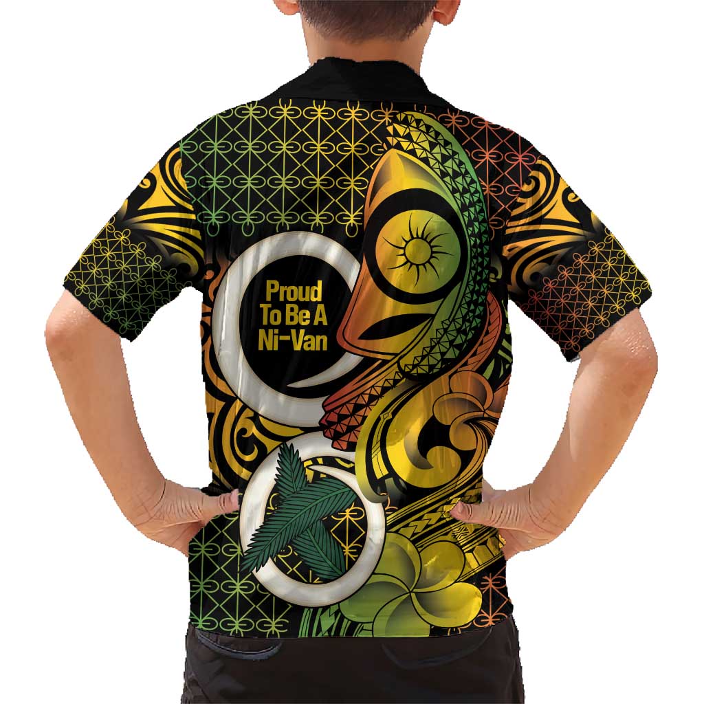 Vanuatu 1980 Family Matching Short Sleeve Bodycon Dress and Hawaiian Shirt Ni-Van Tamtam Sand Drawing Pattern LT14 - Polynesian Pride
