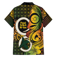 Vanuatu 1980 Family Matching Short Sleeve Bodycon Dress and Hawaiian Shirt Ni-Van Tamtam Sand Drawing Pattern LT14 - Polynesian Pride