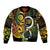 Vanuatu 1980 Sleeve Zip Bomber Jacket Ni-Van Tamtam Sand Drawing Pattern