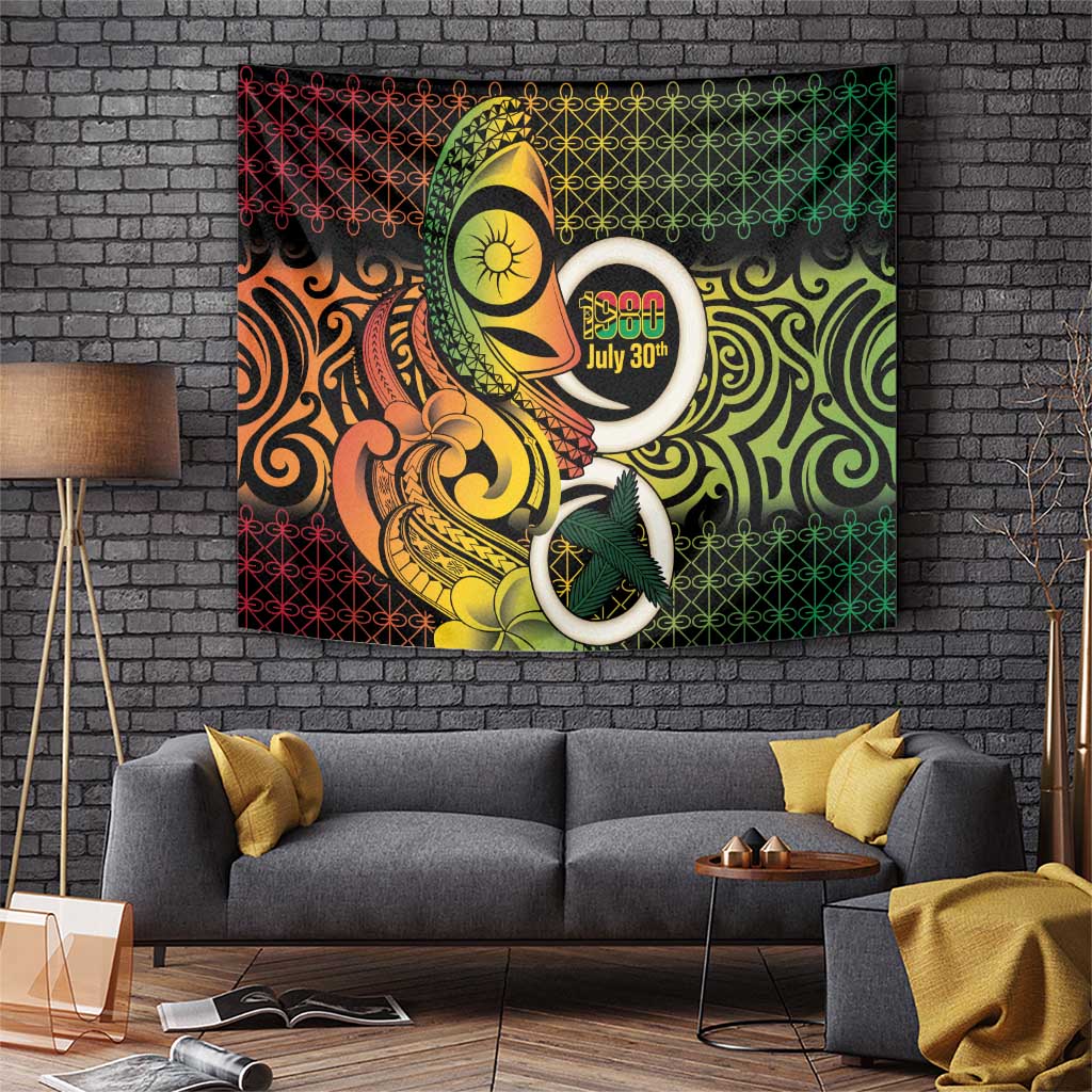 Vanuatu 1980 Tapestry Ni-Van Tamtam Sand Drawing Pattern