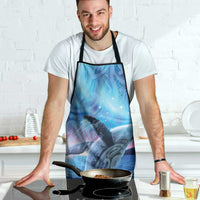 New Zealand Matariki Humpback Whale Apron Paikea Maori New Year Blue Galaxy