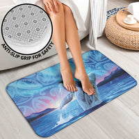 New Zealand Matariki Humpback Whale Bathroom Set Paikea Maori New Year Blue Galaxy