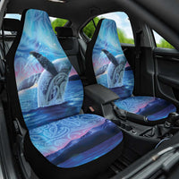 New Zealand Matariki Humpback Whale Car Seat Cover Paikea Maori New Year Blue Galaxy LT14 One Size Blue - Polynesian Pride