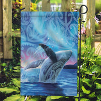 New Zealand Matariki Humpback Whale Garden Flag Paikea Maori New Year Blue Galaxy LT14 Garden Flag Blue - Polynesian Pride