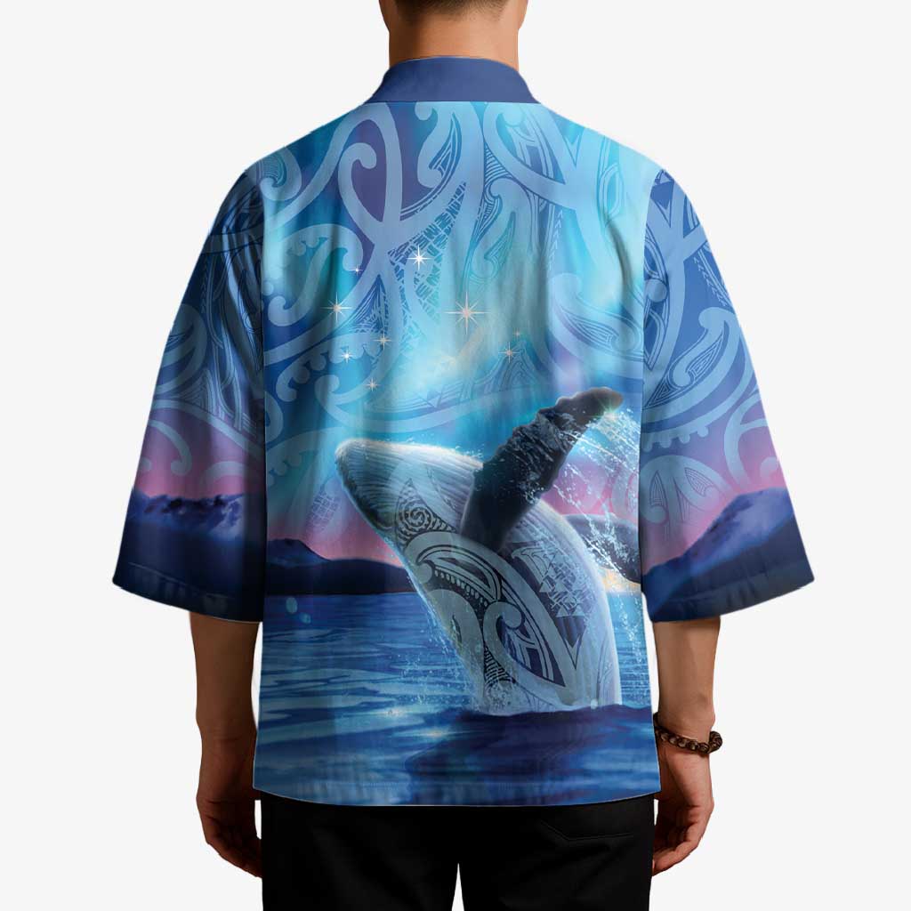 New Zealand Matariki Humpback Whale Kimono Paikea Maori New Year Blue Galaxy