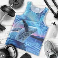 New Zealand Matariki Humpback Whale Men Tank Top Paikea Maori New Year Blue Galaxy