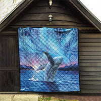 New Zealand Matariki Humpback Whale Quilt Paikea Maori New Year Blue Galaxy
