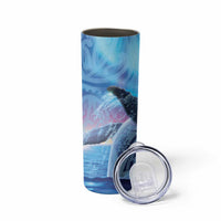 New Zealand Matariki Humpback Whale Skinny Tumbler Paikea Maori New Year Blue Galaxy LT14 - Polynesian Pride