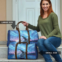 New Zealand Matariki Humpback Whale Travel Bag Paikea Maori New Year Blue Galaxy