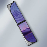 New Zealand Matariki Humpback Whale Auto Sun Shade Paikea Maori New Year Purple Galaxy