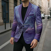 New Zealand Matariki Humpback Whale Blazer Paikea Maori New Year Purple Galaxy