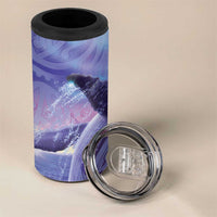 New Zealand Matariki Humpback Whale 4 in 1 Can Cooler Tumbler Paikea Maori New Year Purple Galaxy LT14 - Polynesian Pride