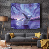 New Zealand Matariki Humpback Whale Tapestry Paikea Maori New Year Purple Galaxy