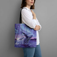 New Zealand Matariki Humpback Whale Tote Bag Paikea Maori New Year Purple Galaxy
