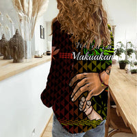 Polynesian Pride Father Day Hawaii Women Casual Shirt Kanaka Kakau Hauoli La Makuakane LT14 - Polynesian Pride
