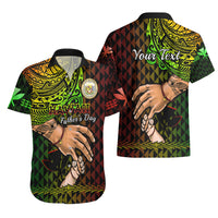 Personalised Father Day Hawaii Hawaiian Shirt Kanaka Kakau Hauoli La Makuakane LT14 - Polynesian Pride