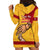 Polynesian Pride Father Day Papua New Guinea Hoodie Dress PNG I Love You Dad Yellow Version LT14 - Polynesian Pride