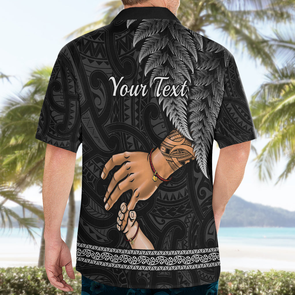 Personalised Father Day New Zealand Hawaiian Shirt Aotearoa Maori Fern I Love You Dad LT14 - Polynesian Pride