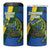 Solomon Islands Independence Day 4 in 1 Can Cooler Tumbler Happy 7 July Crocodile Flag Style