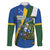 Solomon Islands Independence Day Family Matching Long Sleeve Bodycon Dress and Hawaiian Shirt Happy 7 July Crocodile Flag Style