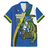 Solomon Islands Independence Day Family Matching Mermaid Dress and Hawaiian Shirt Happy 7 July Crocodile Flag Style