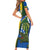 Solomon Islands Independence Day Family Matching Short Sleeve Bodycon Dress and Hawaiian Shirt Happy 7 July Crocodile Flag Style