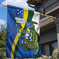 Solomon Islands Independence Day Garden Flag Happy 7 July Crocodile Flag Style