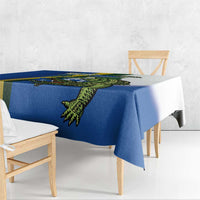 Solomon Islands Independence Day Tablecloth Happy 7 July Crocodile Flag Style