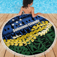Halo Olaketa Solomon Islands Tapa Pattern Beach Blanket